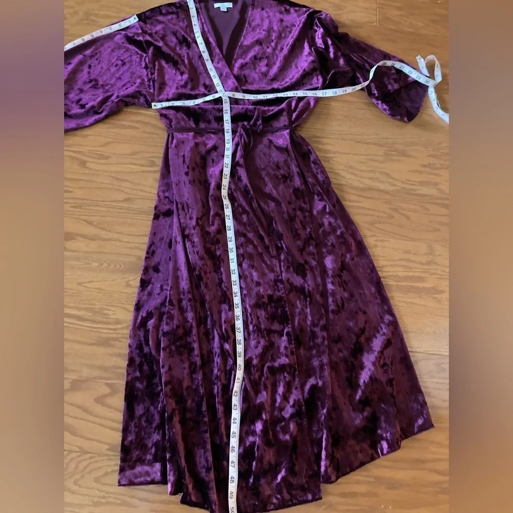 H by Halston Red Velvet duster or Dress Size L/XL